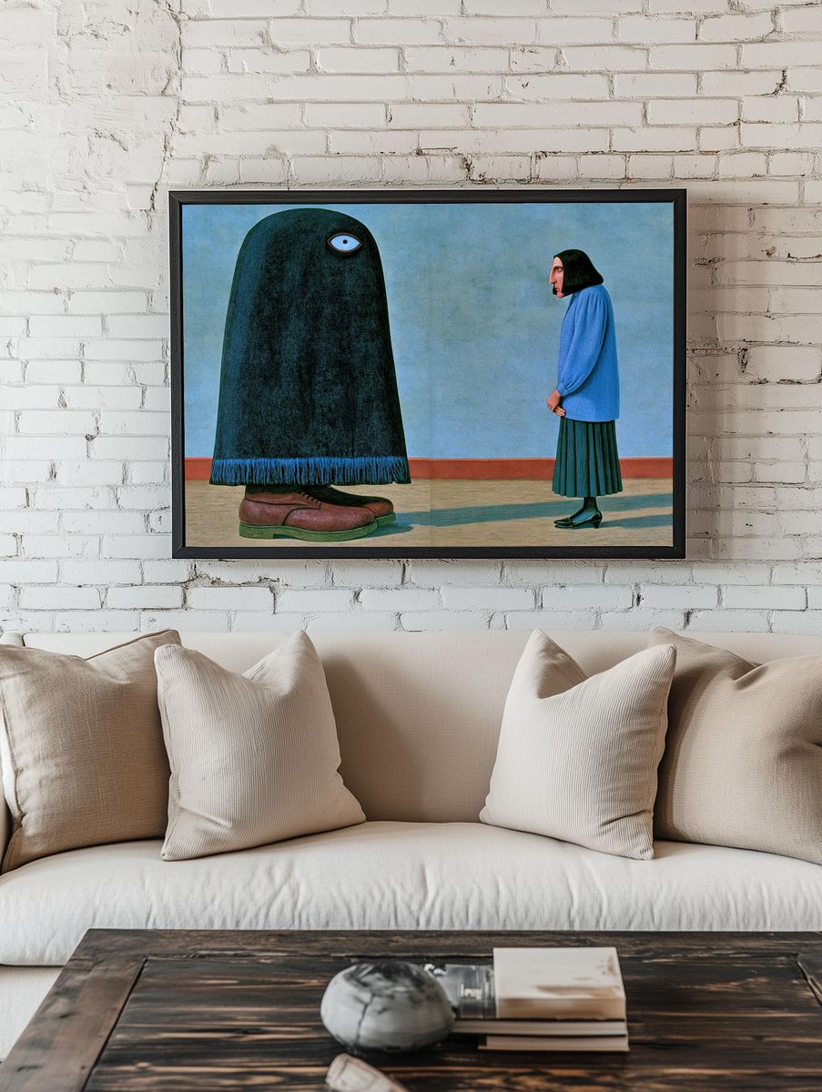 Surreal Encounter Fine-Art Poster. — room view 1