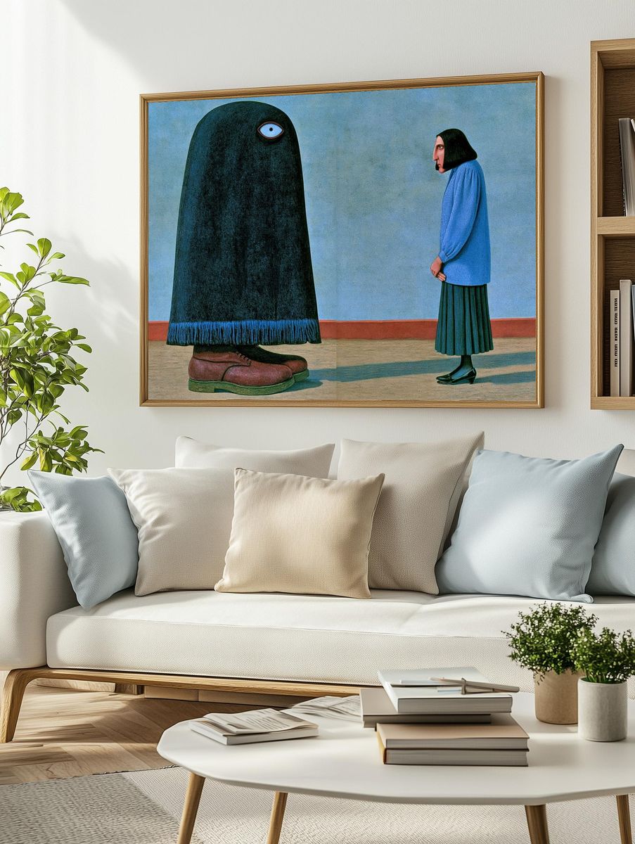 Surreal Encounter Fine-Art Poster. — room view 2