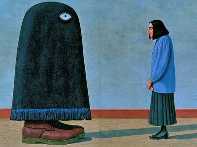 Surreal Encounter Fine-Art Poster. poster