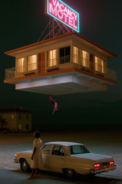 Vacancy Motel Surrealism Print. poster print