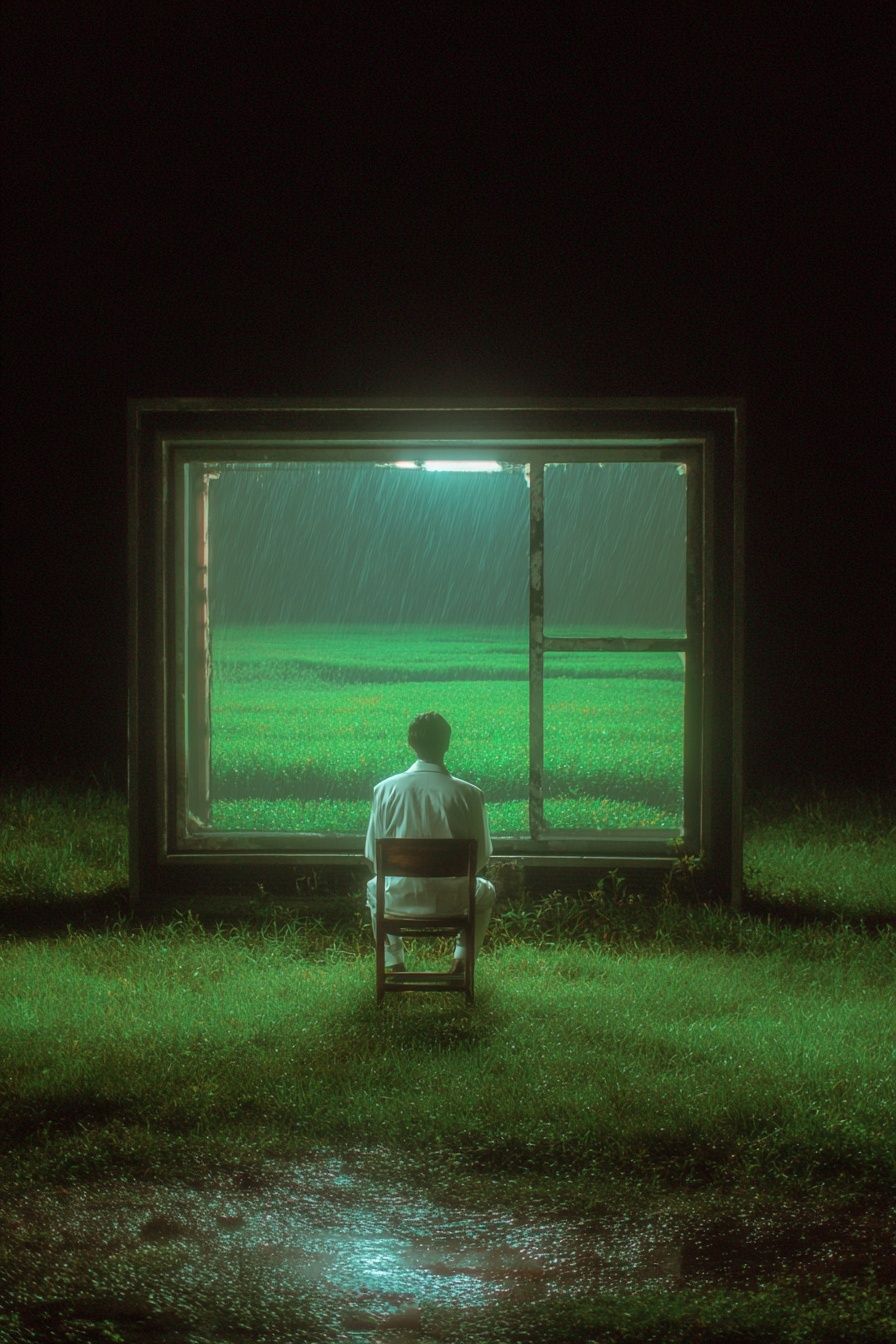 Rainy Window Dreamscape Print. poster detail