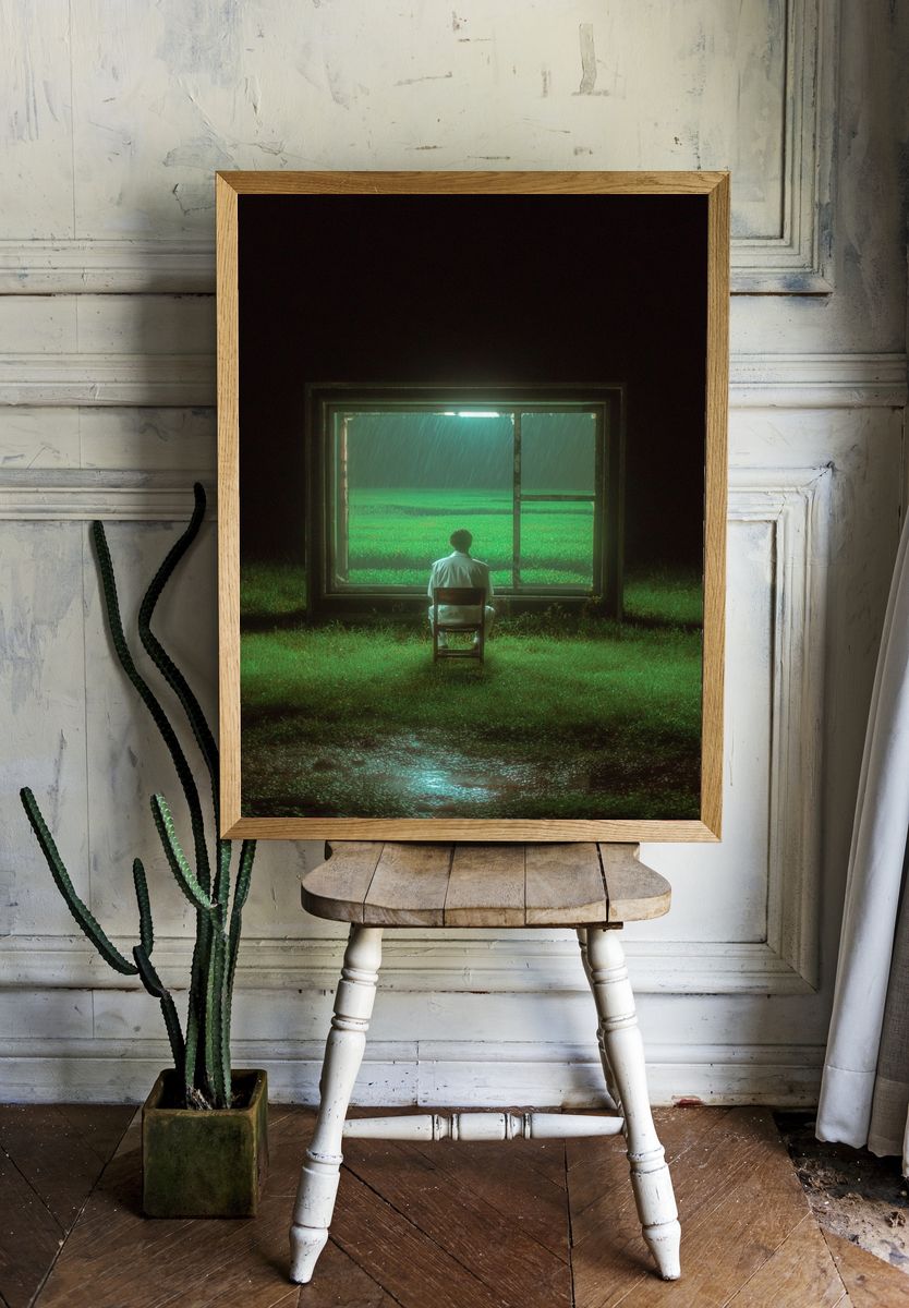 Rainy Window Dreamscape Print room preview