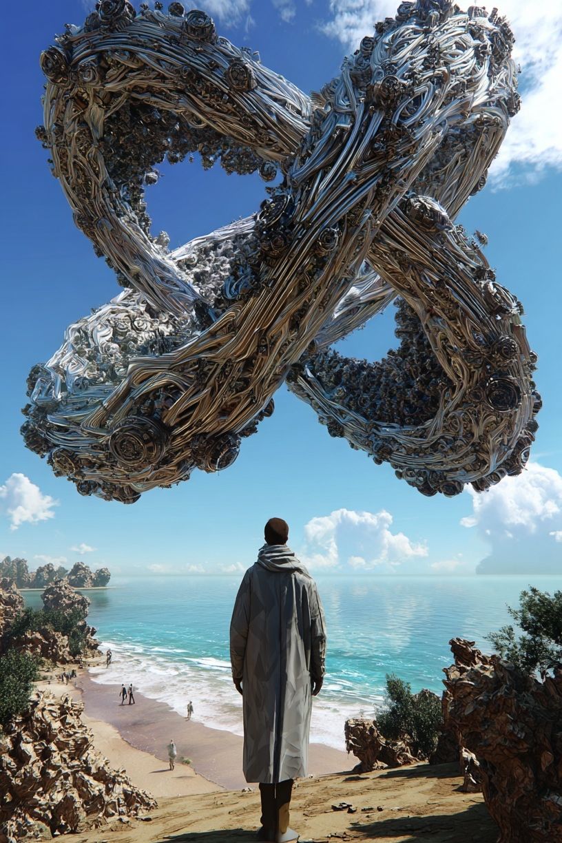 Surreal Seaside Portal Print. poster detail