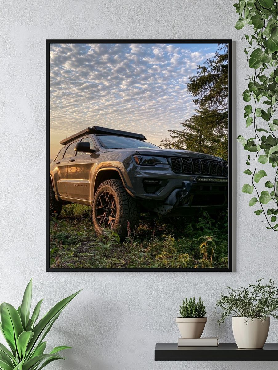 Off-Road SUV at Sunset Photography Poster. — room view 4