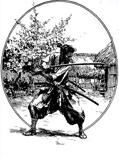 Samurai Warrior — Vintage Print