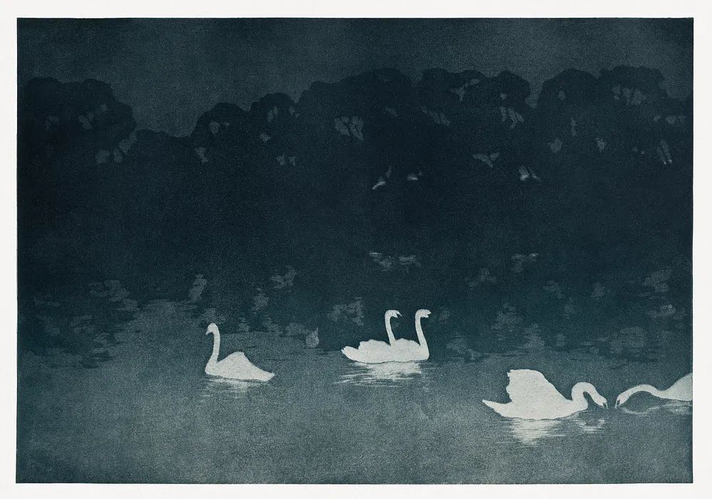 Les Cygnes (1899) Francis Jourdain. poster detail
