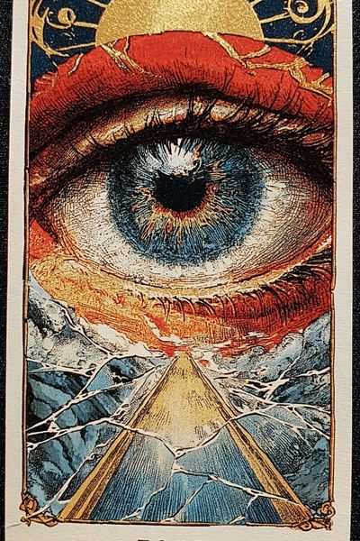 The Fool Tarot Eye Poster.
