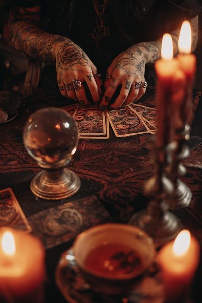 Tarot Reading Candlelight Poster. poster print