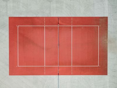 Tennis Court Aerial View Poster