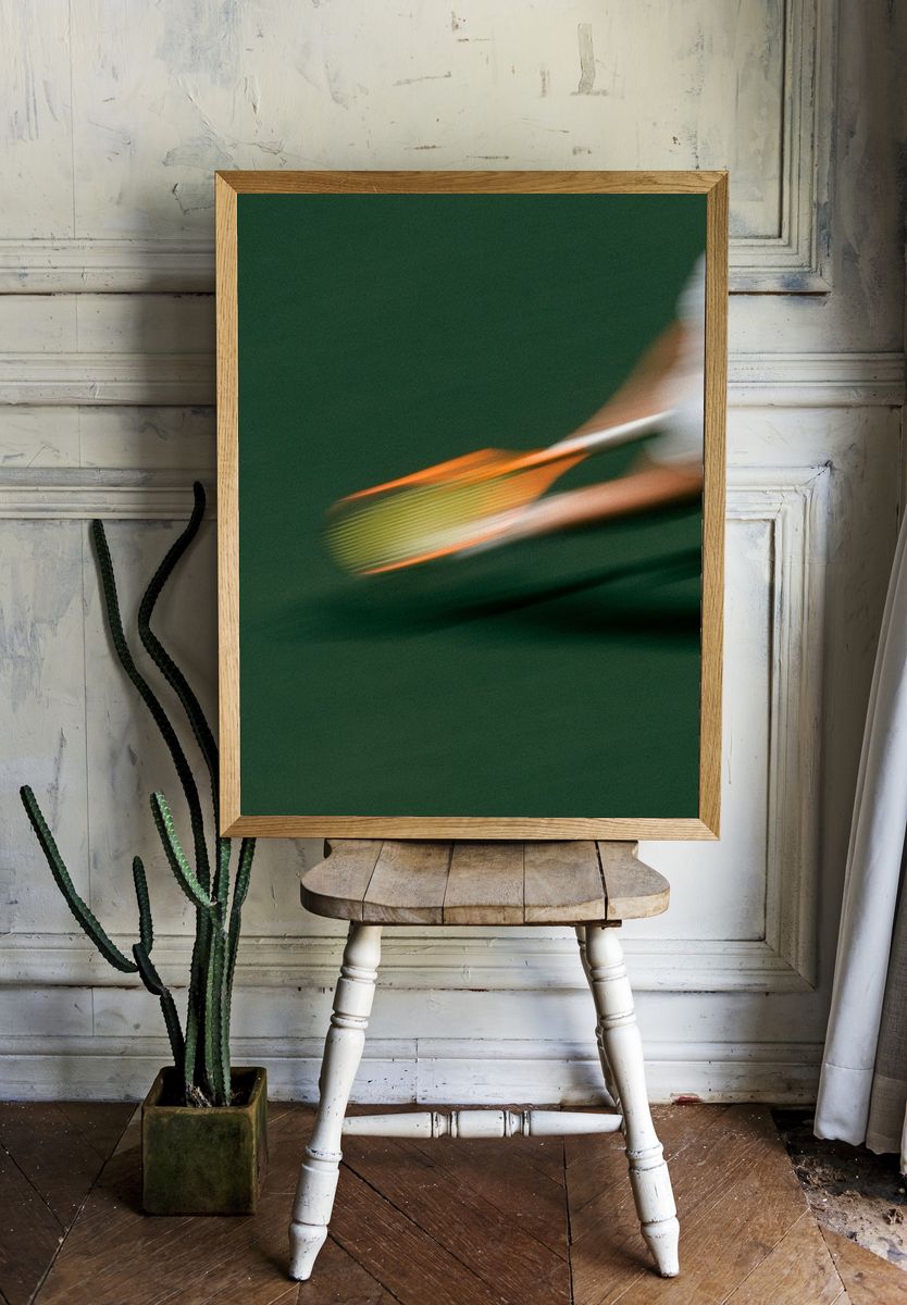 Tennis Motion Blur Photography Poster. — room view 1