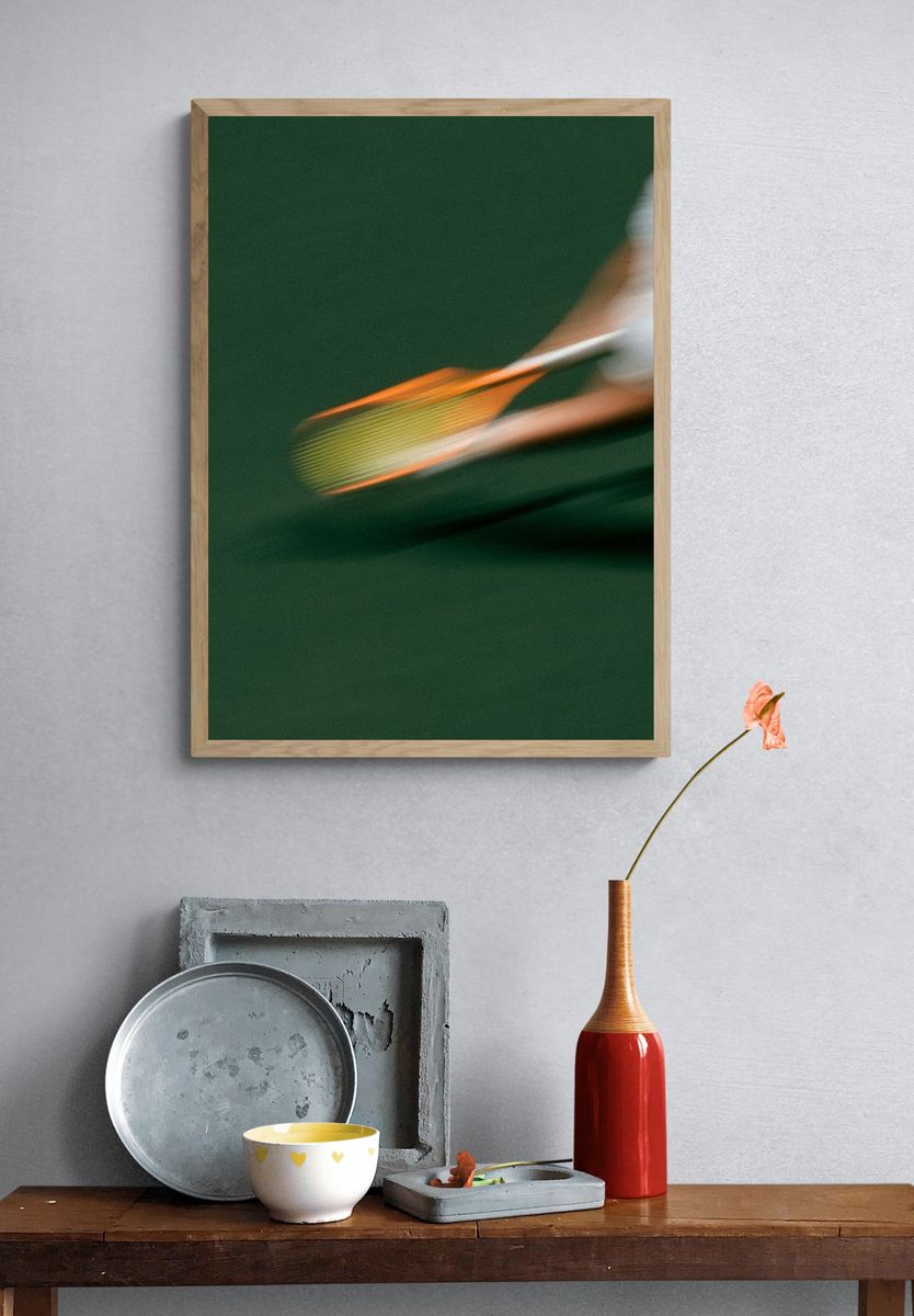 Tennis Motion Blur Photography Poster. — room view 3