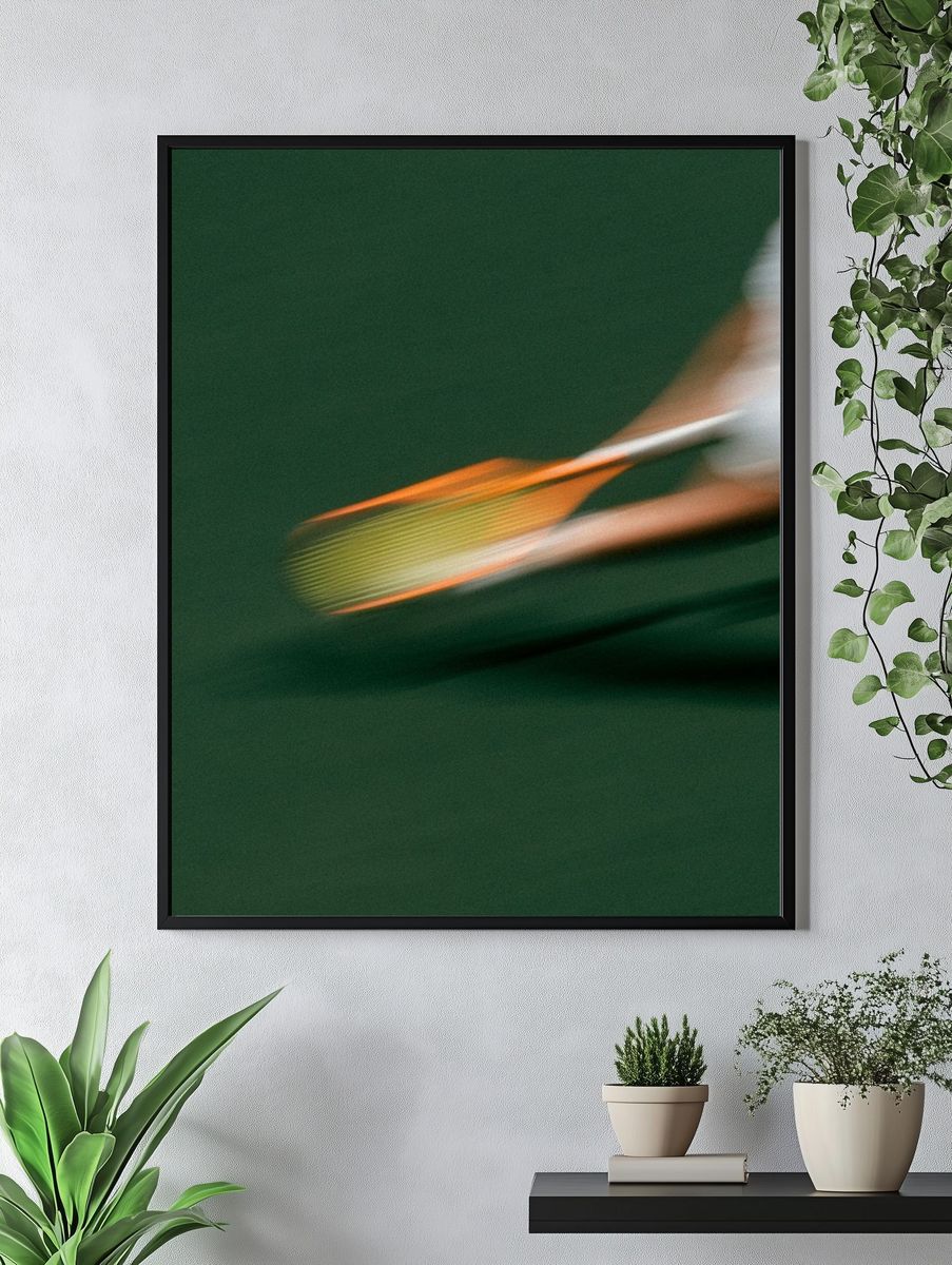 Tennis Motion Blur Photography Poster. — room view 4