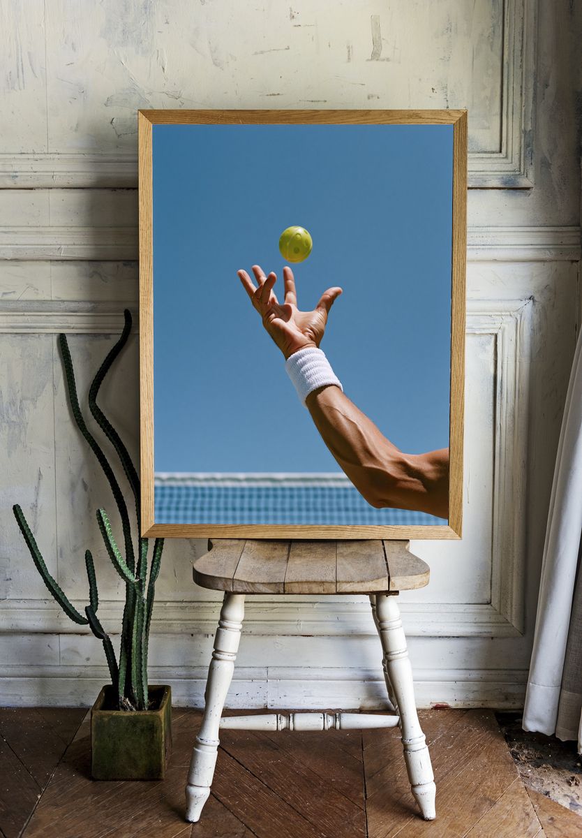 Tennis Serve Photography Poster. room preview