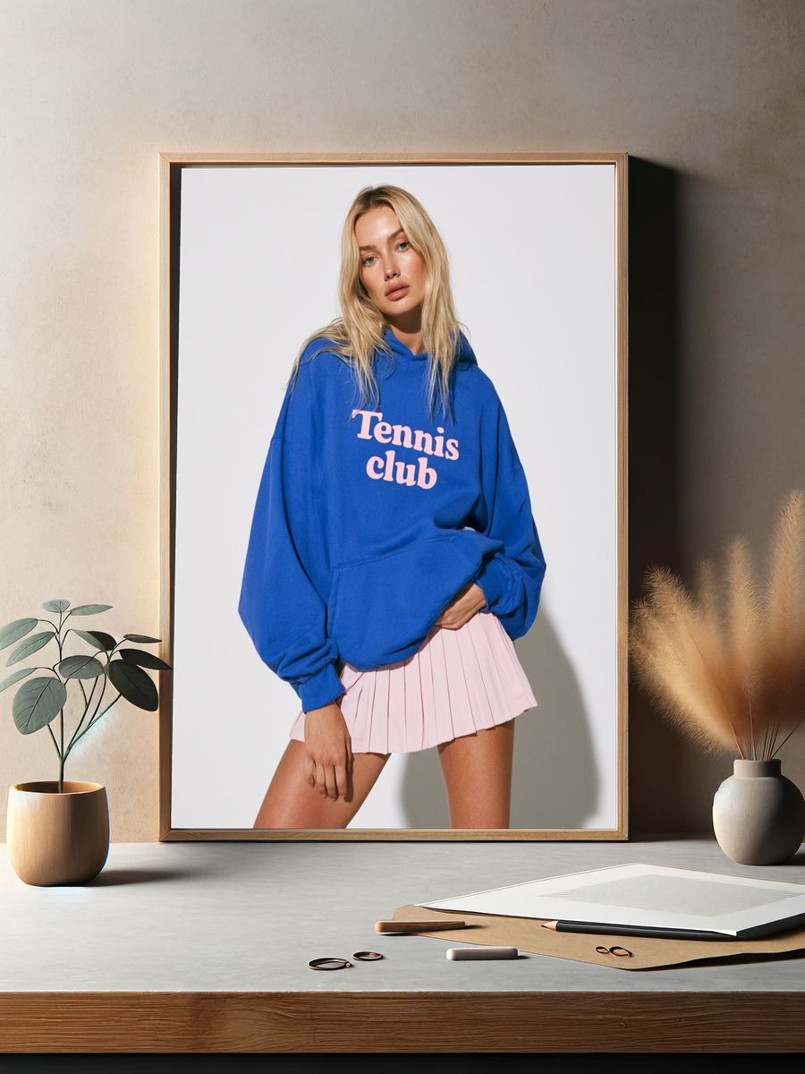 Tennis Club Fashion Poster. — room view 2