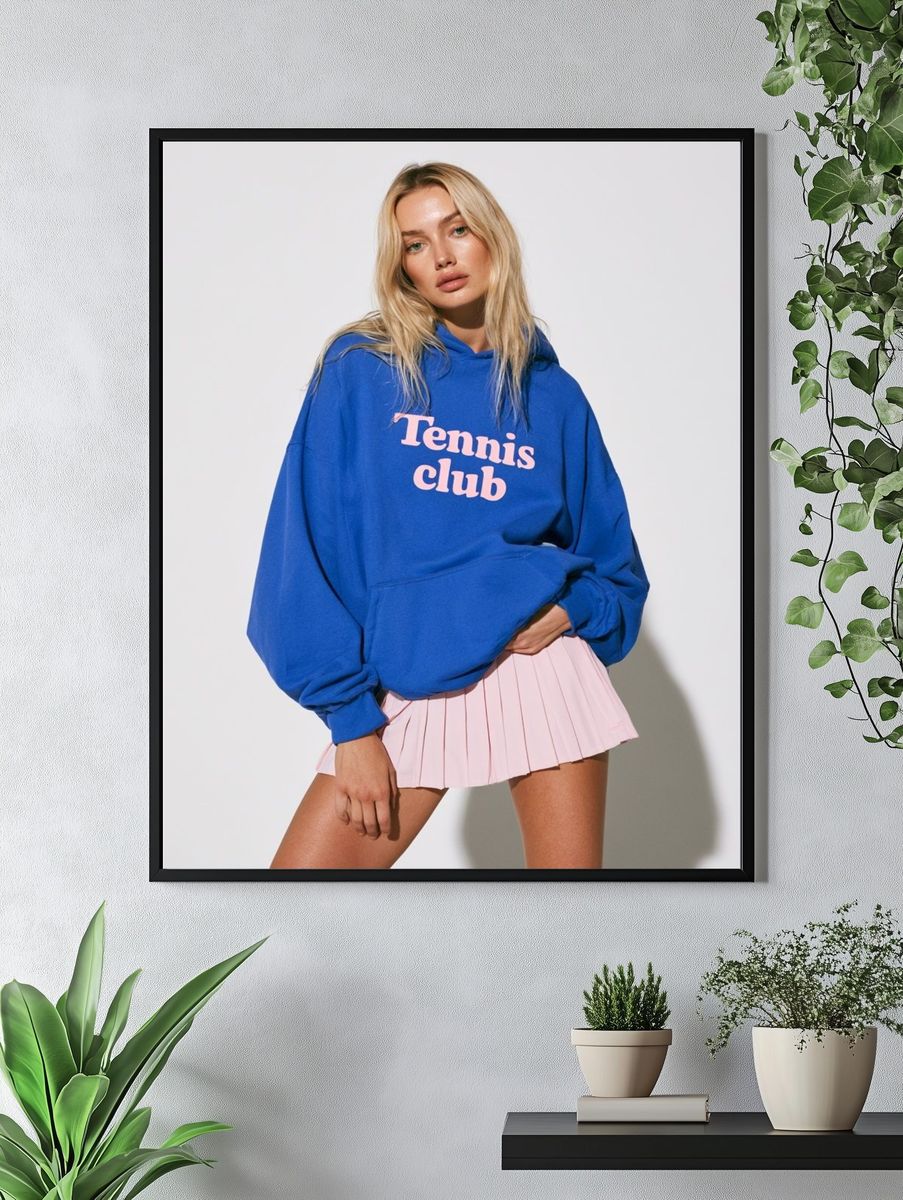 Tennis Club Fashion Poster. — room view 4