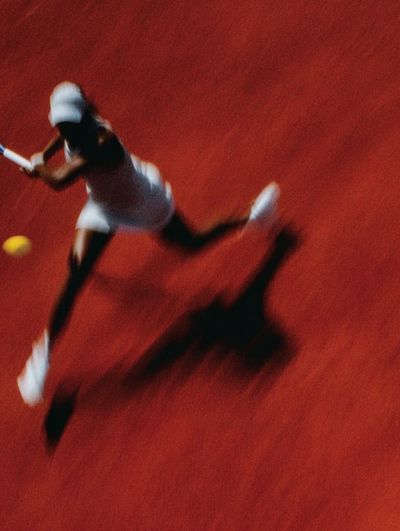Tennis Motion Blur Photography Poster. poster print