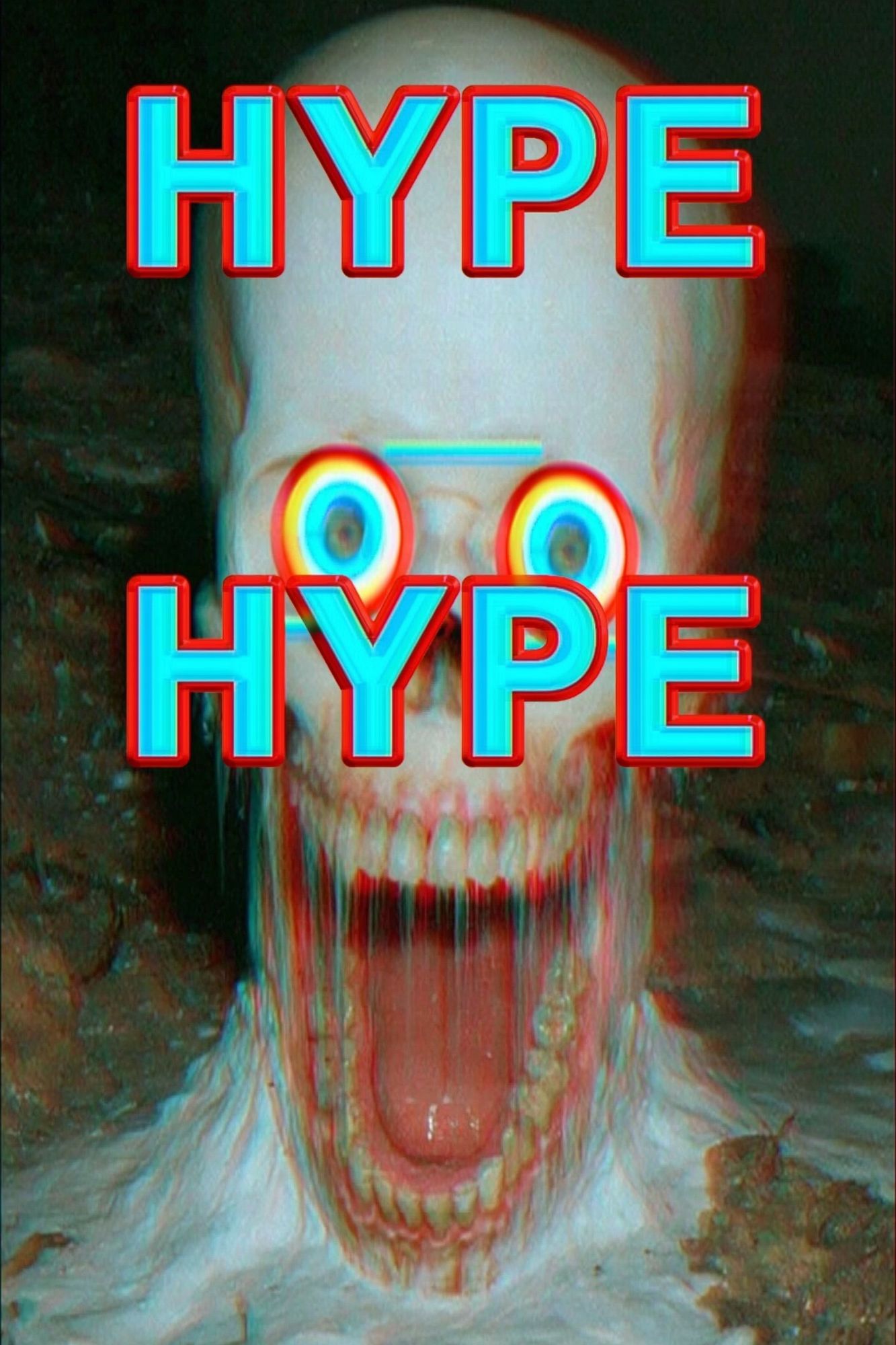 Hype Horror Typography Poster. poster detail