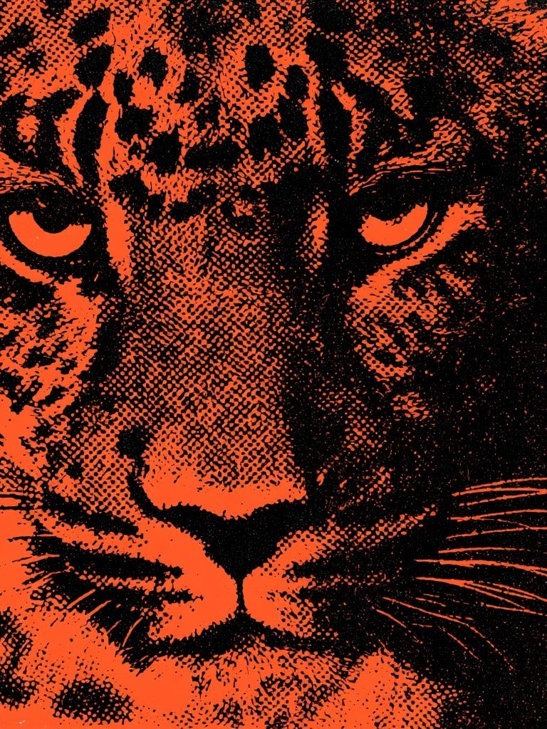 Tiger Pop-Art Poster. poster — animals art