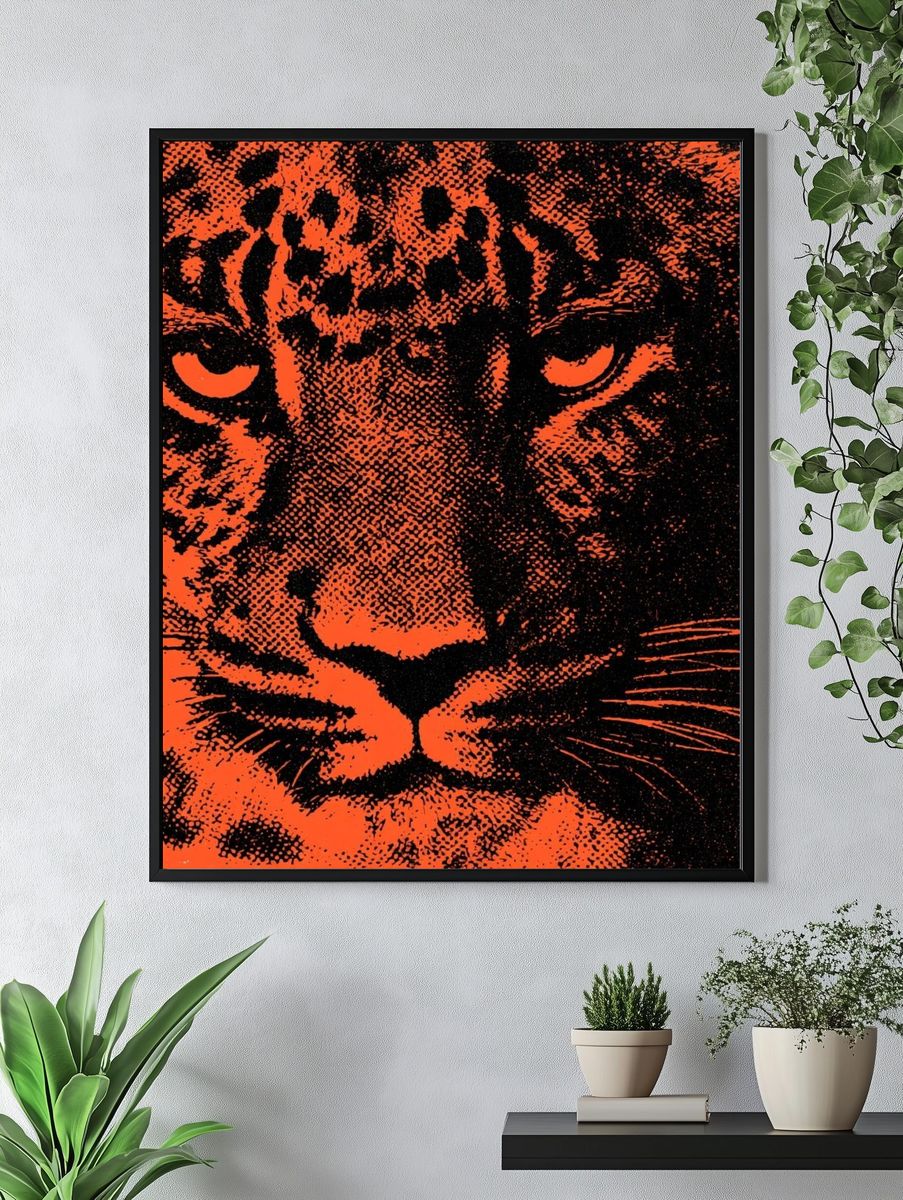 Tiger Pop-Art Poster. — room view 4