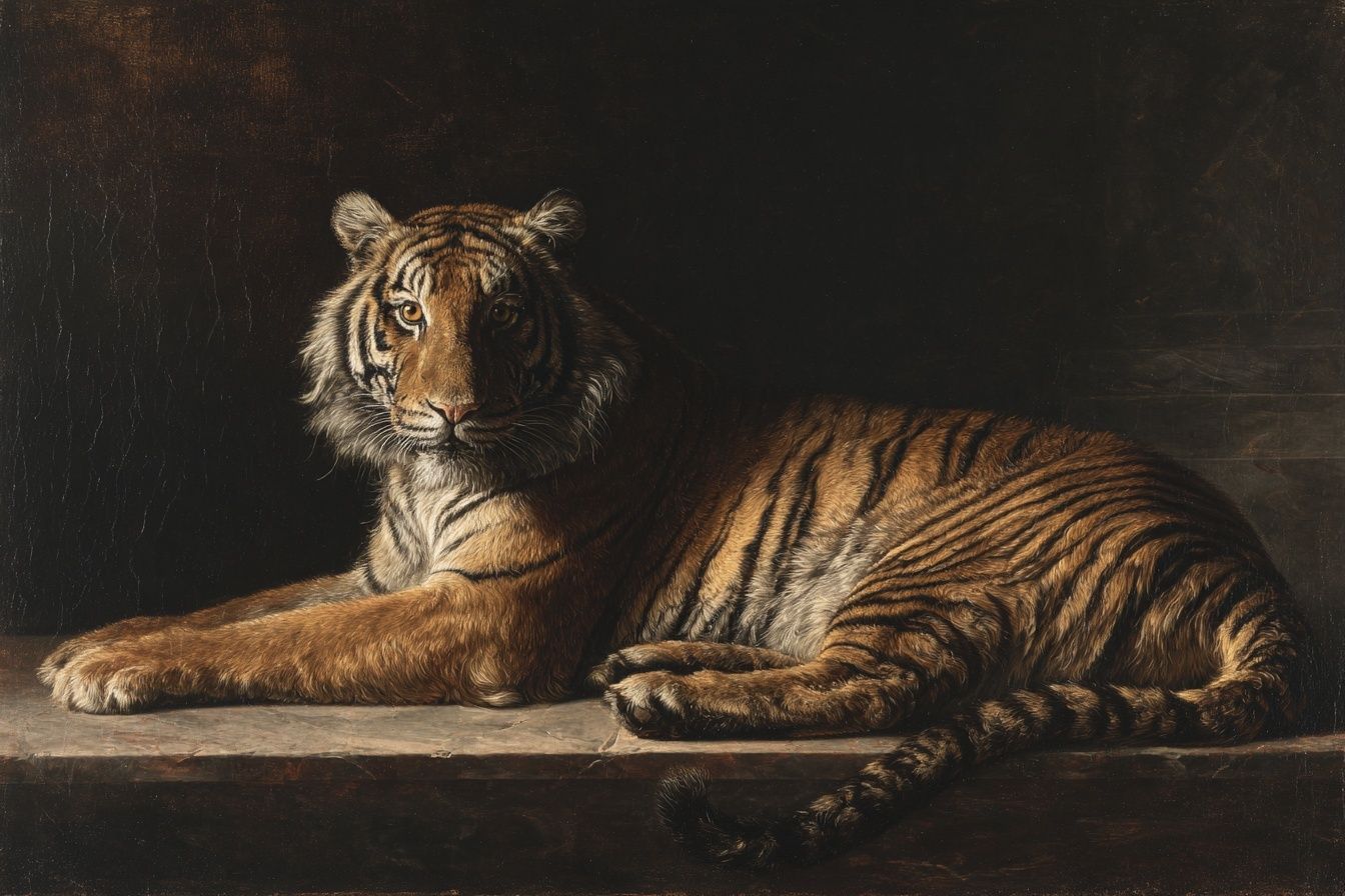 Resting Tiger — Fine-Art Print. poster — fine-art art