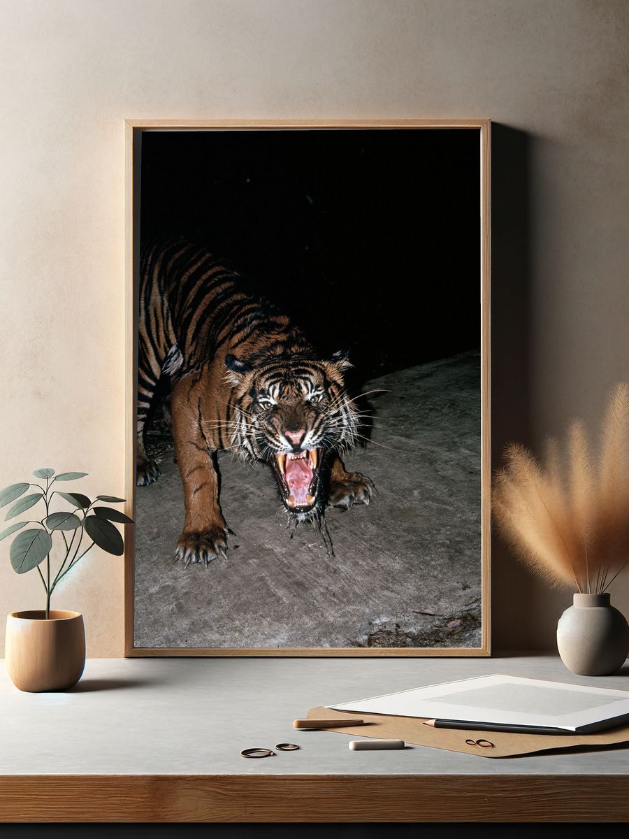 Roaring Tiger Photography Poster. — room view 2