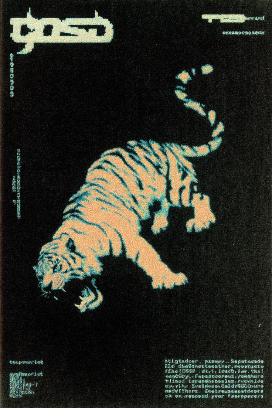 Tiger — Digital Art Print. poster detail