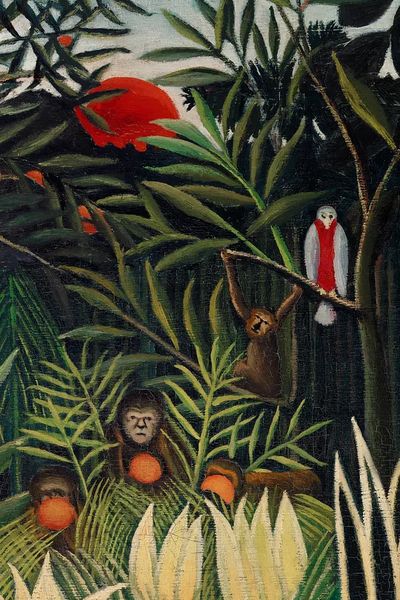 Tropical Jungle Scene — Fine Art Print. poster