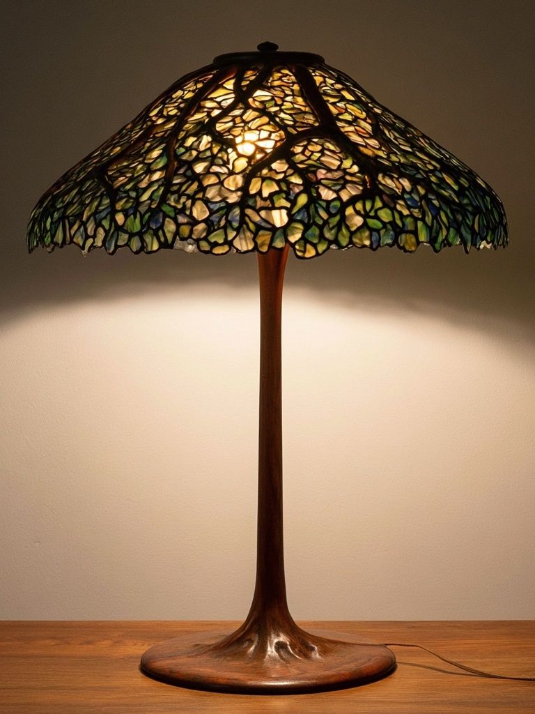 Tiffany-Style Table Lamp Poster. poster detail