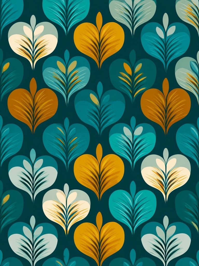 Tropical Leaves Pattern — Illustration Print. poster detail