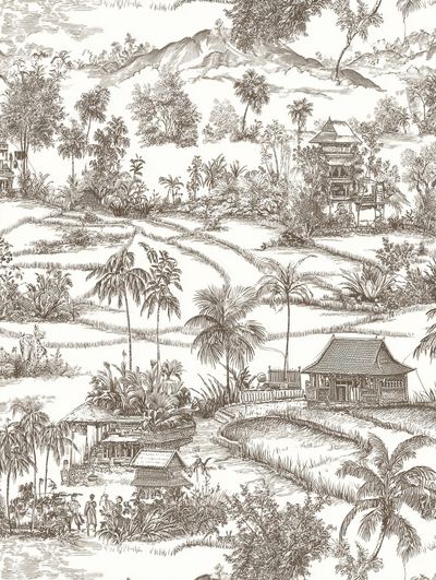 Tropical Landscape — Vintage Print. poster print