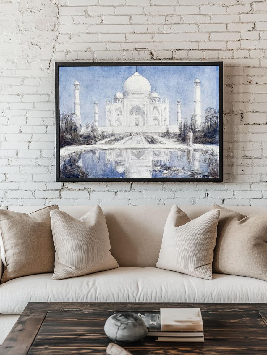 Taj Mahal — Fine Art Print. — room view 1