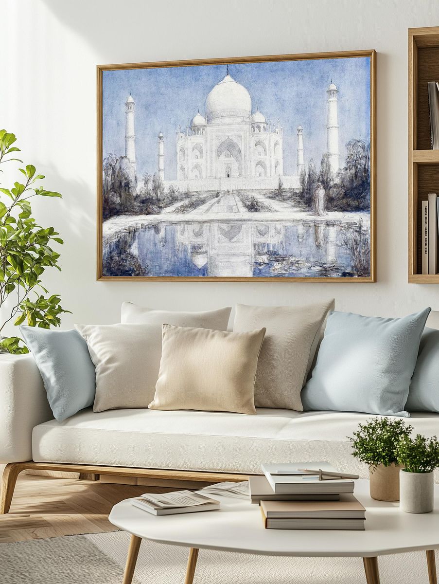 Taj Mahal — Fine Art Print. — room view 2