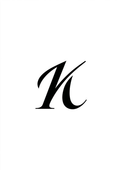 Minimal Monogram Letter Poster.