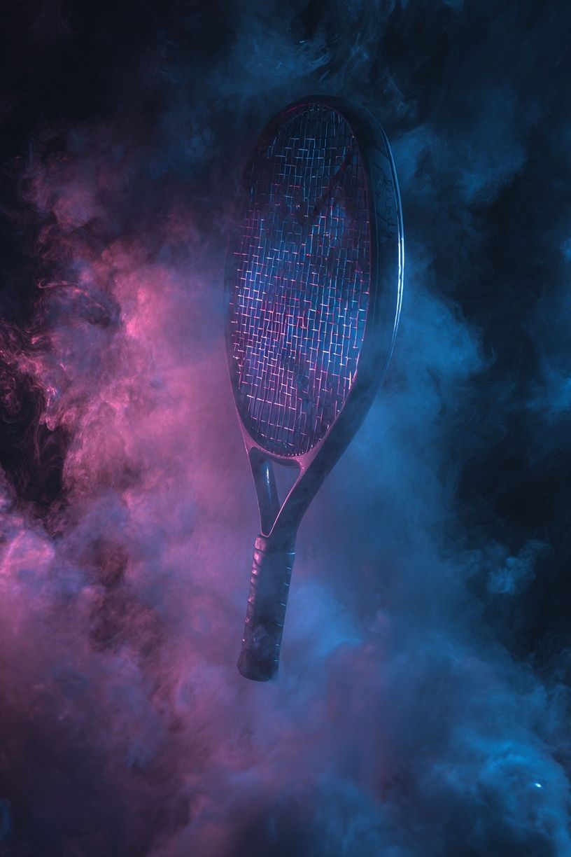 Tennis Racket — Modern Art Print. poster detail