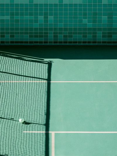 Tennis Court Shadow Photography Poster. poster