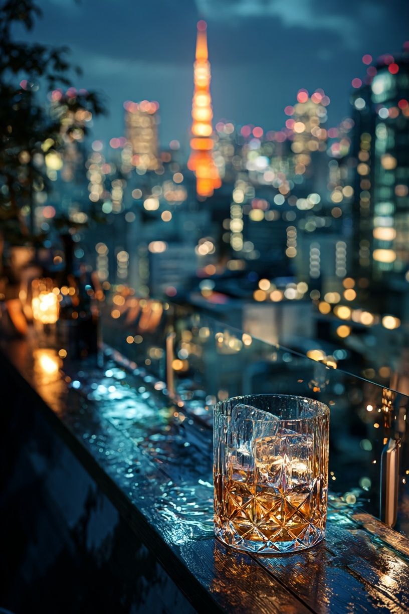 Tokyo Skyline Night Photography Poster. poster detail