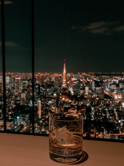 Tokyo Night Skyline Photography Poster. poster