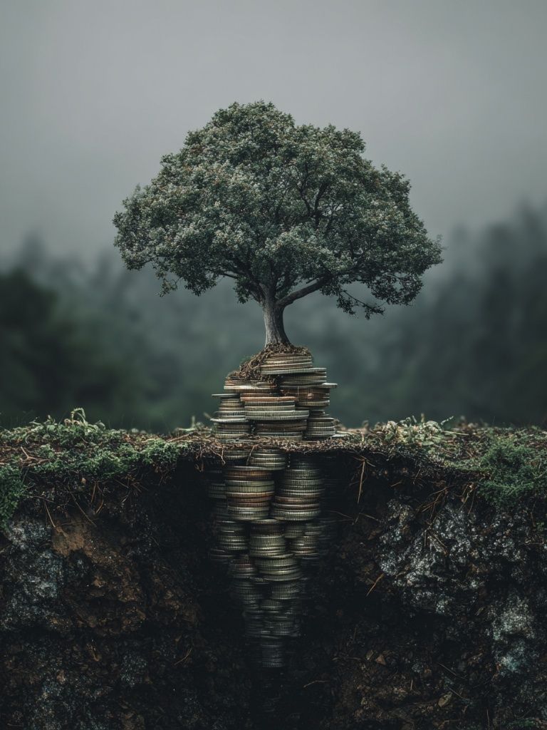 Tree of Wealth — Surrealism Print. poster — fine-art art