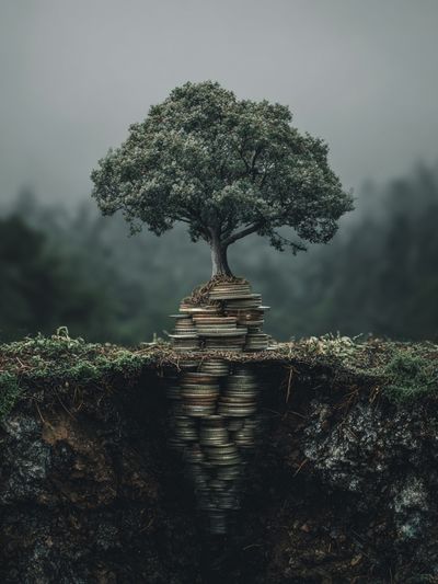 Tree of Wealth — Surrealism Print. poster
