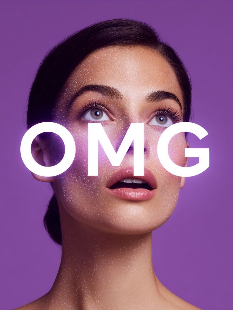 OMG Typography Poster. poster — typography art