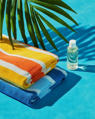 Tropical Poolside Still Life Print. poster print