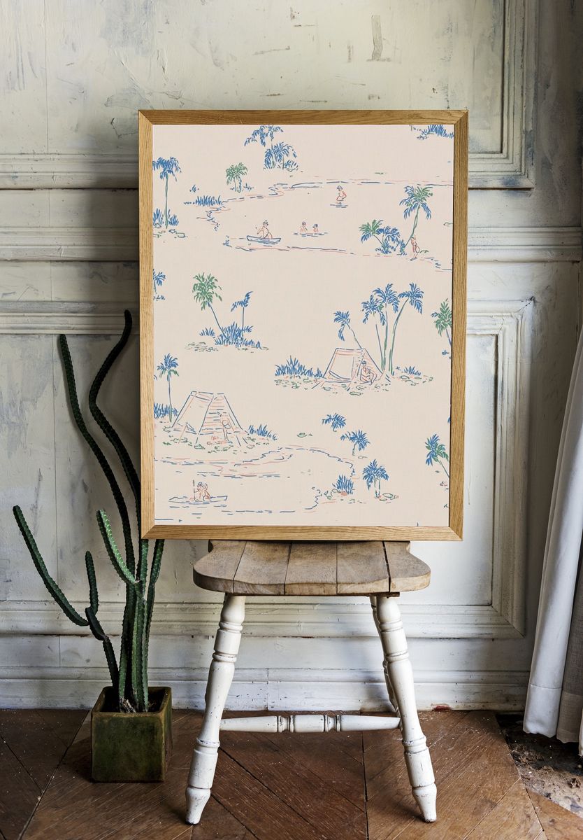 Tropical Paradise — Illustration Print room preview