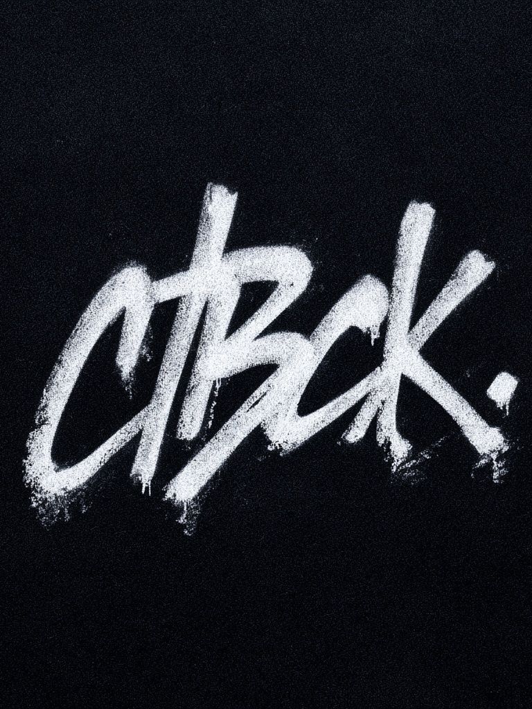 CTBCK — Typography Print. poster detail