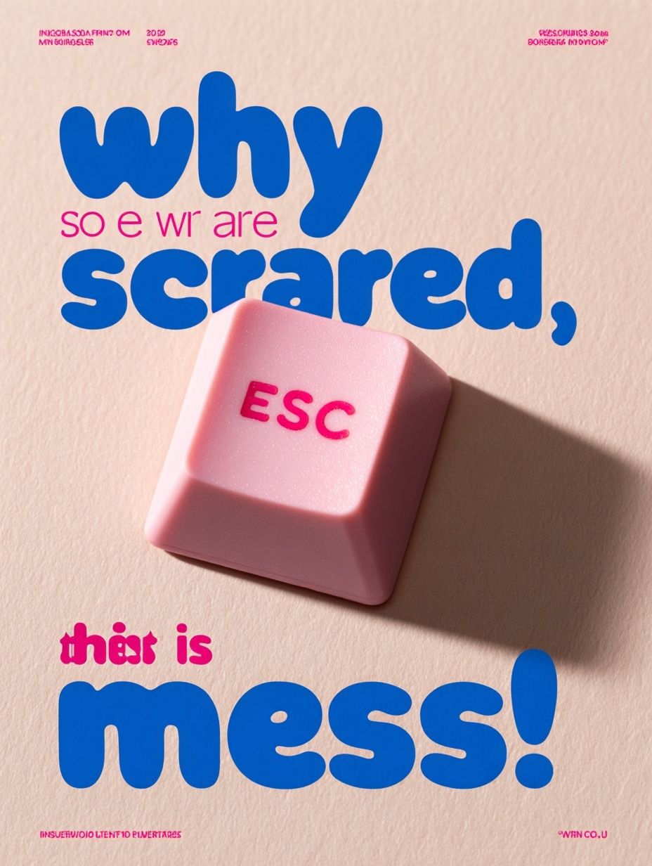 ESC Key — Typography Print. poster — typography art