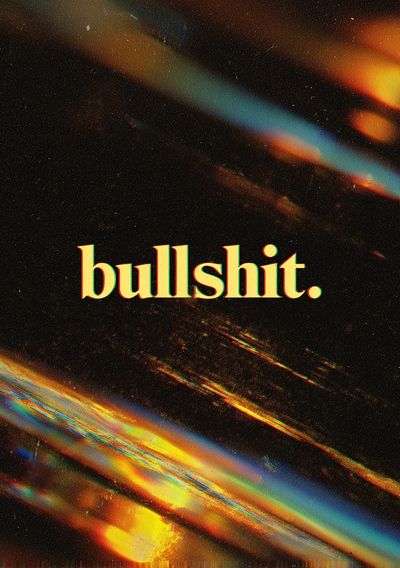 Bullshit — Typography Print