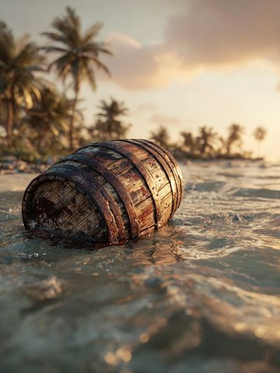 Tropical Drift Barrel Photography Poster. poster print