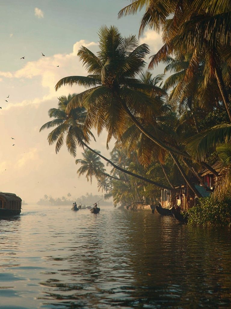 Tropical River Sunset Photography Poster. poster detail
