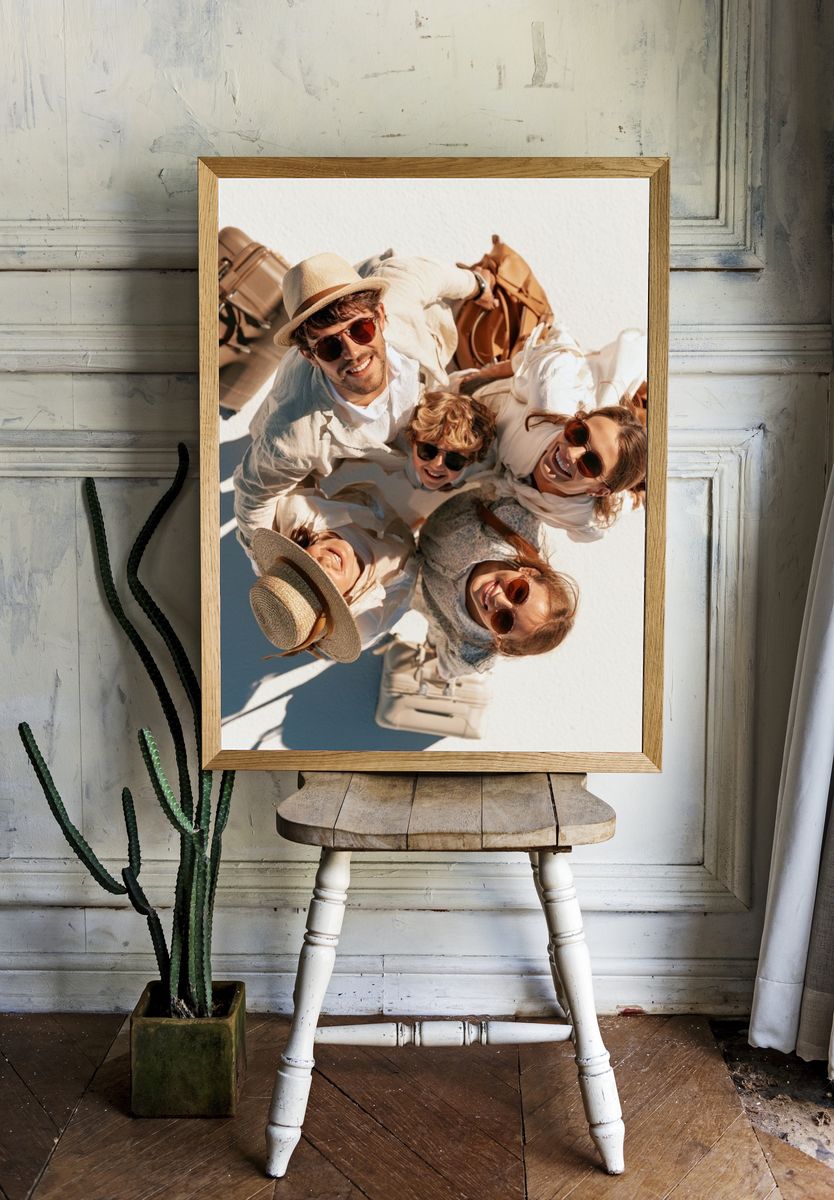 Travel Friends Overhead Photography Poster. — room view 1