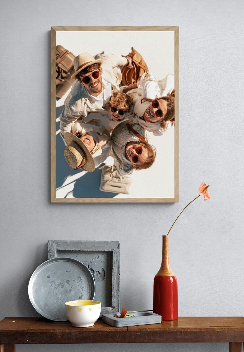 Travel Friends Overhead Photography Poster. — room view 3