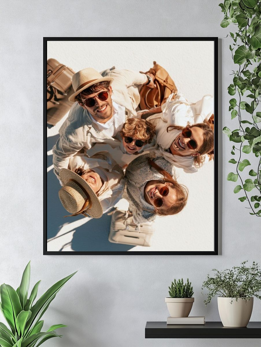 Travel Friends Overhead Photography Poster. — room view 4